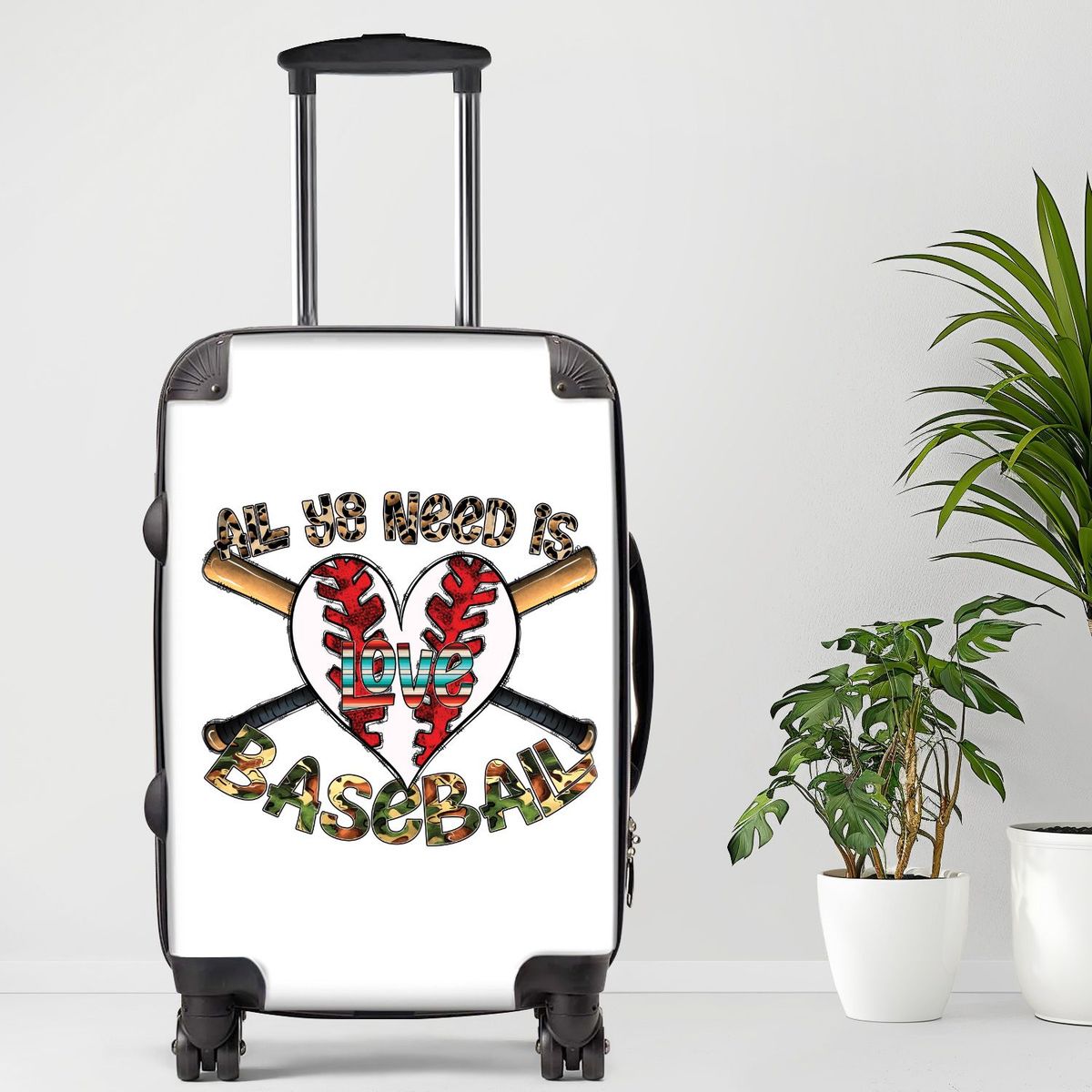 All You Need Is Baseball Luggage20/24/28 Inch Luggage, Carry-On, Custom Luggage, Luggage Set, Suitcase, Travel, Vacation, Cabin Suitcase, Custom Suitcase, Personalized Luggage_maomaolike.com