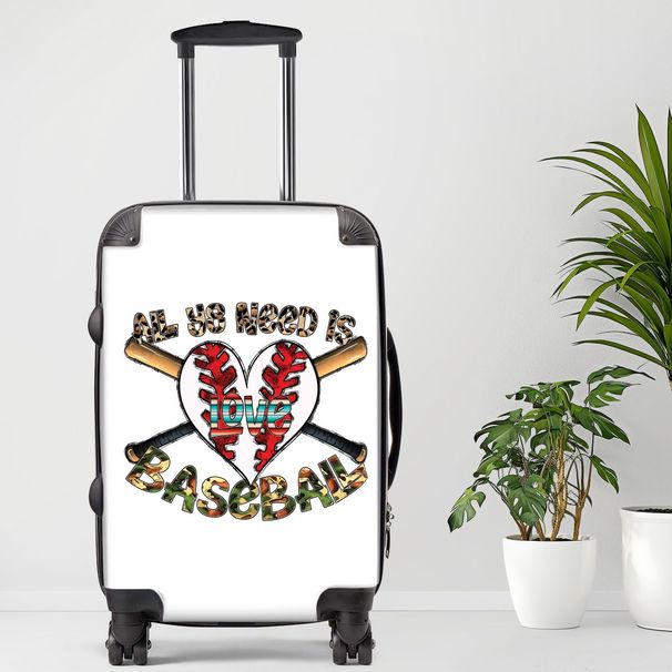 All You Need Is Baseball Luggage20/24/28 Inch Luggage, Carry-On, Custom Luggage, Luggage Set, Suitcase, Travel, Vacation, Cabin Suitcase, Custom Suitcase, Personalized Luggage_maomaolike.com