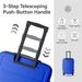 Luggage Sets ABS Hardshell 3pcs Luggage, Lightweight Durable Suitcase Sets Spinner Wheels Suitcase 20''24''28'' (BLUE)_maomaolike.com