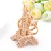 Unisex Paris Tower diamond alloy keychain girls decorative bag hanging decoration car pendant_maomaolike.com