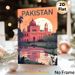 Pakistan Landmark Scenery Painting Poster, Warm-toned Retro Illustrated Poster, Travel-inspired Wall Decor Ideal For Living Room, Bedroom Or Study_maomaolike.com