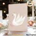 Swan Princess Painting Poster, Soft Pastel-toned Hand-painted White Swan With Glittery Crown And Golden Stars Poster, Elegant Delicate Decor Ideal For_maomaolike.com
