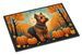 Welsh Terrier Fall Doormat Front Door Mat Indoor Outdoor Rugs For Entryway, Non Slip Washable Low Pile, 24H X 36W_maomaolike.com
