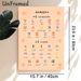 Hangeul Alphabet Painting Poster, Soft-colored Clear Korean Consonants & Vowels Chart Poster, Practical Aid For Korean Language Learning, Suitable For_maomaolike.com