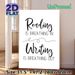 Reading & Writing Quote Painting Poster, Minimalist Black & White Typographic Poster, Inspirational Literary Decor Ideal For Home Office, Study Room_maomaolike.com