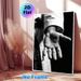 Karate Themed Painting Poster, Monochrome Close-up Of Karate Practitioner's Palm Poster, Captures Martial Arts Discipline, Ideal For Home Gym And_maomaolike.com