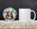Basset Hound Luau Large Sandstone Coasters Pack Of 4 Absorbent Round Coasters Decor Gifts For Men Or Women, 4 In, Multicolor_maomaolike.com