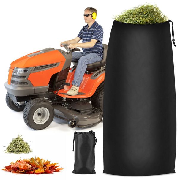 Lawn Tractor Leaf Bag 54 Cubic Feet Standard Garden Waste Collection Bag W/ 112in Opening For Fast & Easy Leaf Collection Riding Lawn Mower Rubbish Bag Outdoor_maomaolike.com