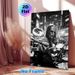 Cyberpunk Metal Drummer Painting Poster, Monochrome Cyberpunk City Scene Poster, Dynamic Music-themed Decor Suitable For Music Studios, Living Rooms_maomaolike.com