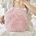 Rabbit Fur Malteser Round Pillow Homestay Decoration Sofa Pillow Bedroom Chair Cushion Waist Pillow_maomaolike.com