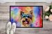 Yorkshire Terrier Hippie Dawg Doormat Front Door Mat Indoor Outdoor Rugs For Entryway, Non Slip Washable Low Pile, 24H X 36W_maomaolike.com