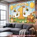1st Birthday Party Banner - 2D Flat Polyester Backdrop, Wall Hanging Photo Props, Baby Birthday Party Decor_maomaolike.com