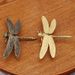 Brass Dragonfly Wings Detachable Retro Fashion Gold Accessories Desktop Decoration Metal Ornaments Crafts_maomaolike.com