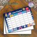 Class Schedule Painting Poster, Cute Cartoon Starry Sky Style Poster, Adorable Kawaii Stationery Elements, Helps Organize Daily Class Plans, Suitable_maomaolike.com