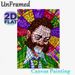 Bearded Man Stained Glass Style Painting Poster, Vibrant Colorful Mosaic Art Poster, Eye-catching Artistic Decor Ideal For Living Room And Office Wall_maomaolike.com
