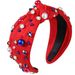 Fashionable and Versatile Headband Wide Edge Nail Pearl Headband Korean Version Knotted Temperament Pressure Hair Accessory_maomaolike.com