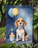 Beagle Happy Birthday Garden Flag Mailbox Flag Decorative Yard Flag Banner Outside Patio Artwork Yard Flower Beds, Garden Size, Multicolor_maomaolike.com