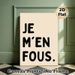 French Slogan Painting Poster, Minimalist Bold Typographic Poster, Casual Expressive Wording Design Ideal For Bedroom, Living Room Wall Decor_maomaolike.com