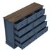 9 Drawer Dresser With Wooden Top, Tall Fabric Dresser & Chest Of Drawers For Bedroom Closet Living Room_maomaolike.com