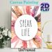 "Speak Life" Feather Themed Painting Poster, Watercolor Soft-hued Feather Framed Inspirational Text Poster, Uplifting Message Decor Ideal For Home_maomaolike.com