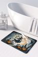 Flying Witch Spooky Halloween Memory Foam Kitchen Mat Machine Washable Anti-Fatigue Mat Cushion Comfort Bath Mat Or Kitchen Rug_maomaolike.com