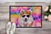 Samoyed Hippie Dawg Doormat Front Door Mat Indoor Outdoor Rugs For Entryway, Non Slip Washable Low Pile, 24H X 36W_maomaolike.com
