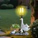 Outdoor Duck Solar Night Light Garden Statue Animal Gardening Decoration Courtyard Ornaments Resin Crafts_maomaolike.com