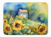 Sunflowers In Watercolor Memory Foam Kitchen Mat Machine Washable Anti-Fatigue Mat Cushion Comfort Bath Mat Or Kitchen Rug_maomaolike.com