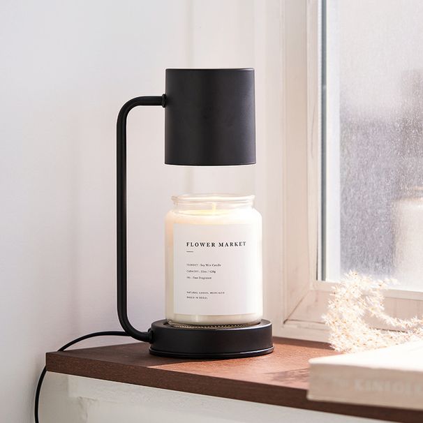 Aroma Candle Warmer Table Lamp Dimmable Lamp + Stand + Switch US Eu Plug For Scented Candle Electric Wax Warmer Lamp Black White_maomaolike.com