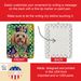 Cockapoo King Of Mardi Gras Porcelain Ornament Christmas Tree Hanging Decorations For Home Christmas Holiday, Rectangle, Gift, Multicolor_maomaolike.com