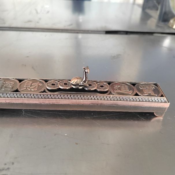 Home Use Deer Money Vintage Indoor Bedside Box Holder Sandalwood Alloy Incense Burner Ornament_maomaolike.com