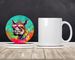 Hippie Animal Rhinoceros Large Sandstone Coasters Pack Of 4 Absorbent Round Coasters Decor Gifts For Men Or Women, 4 In, Multicolor_maomaolike.com