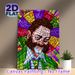 Bearded Man Stained Glass Style Painting Poster, Vibrant Colorful Mosaic Art Poster, Eye-catching Artistic Decor Ideal For Living Room And Office Wall_maomaolike.com