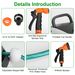 Retractable Garden Hose Reel Wall Mounted Automatic Water Hose Reel With Any Length Lock 8 Pattern Spraying Modes 180° Swivel Bracket_maomaolike.com
