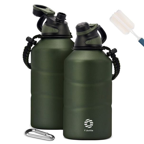 FEIJIAN Thermos 1.9L Large Capacity Stainless Steel Thermal Water Bottle Cold And Hot Vacuum Flask With Rope Gym_maomaolike.com