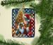 Australian Shepherd And Santa Claus Porcelain Ornament Christmas Tree Hanging Decorations For Home Christmas Holiday, Rectangle, Gift, Multicolor_maomaolike.com