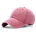 Unisex Plain wash made old cap baseball cap Fashion couple student hat Female cap small face visor_maomaolike.com