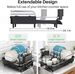SNTD Expandable Dish Drying Rack For Kitchen Counter, 15.2-22.1 In, Black_maomaolike.com