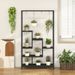 6-Tier Tall Plant Stand 71 Inch Metal Indoor Plant Shelf With 10 Hanging Hooks_maomaolike.com