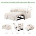 58" 4-1 Multi-functional Sofa Bed With Cup Holder And USB Port For Living Room Or Apartments_maomaolike.com