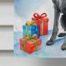 Scottish Deerhound Christmas Reindeer House Flag Large Porch Sleeve Pole Decorative Outside Yard Banner Artwork Wall Hanging, Polyester, House Size, Multicolor_maomaolike.com