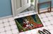Cavalier Spaniel And Santa Claus Doormat Front Door Mat Indoor Outdoor Rugs For Entryway, Non Slip Washable Low Pile, 24H X 36W_maomaolike.com