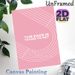 Motivational Quote Painting Poster, Soft Pink Minimalist Line Pattern Poster, Inspiring "The Pace Is Yours To Set" Message For Home Office, Bedroom_maomaolike.com