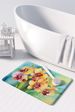 Orchids In Watercolor Memory Foam Kitchen Mat Machine Washable Anti-Fatigue Mat Cushion Comfort Bath Mat Or Kitchen Rug_maomaolike.com