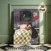 Bedtime Mother And Child Painting Poster, Warm Whimsical Cozy Night Bedroom Scene Poster, Heartwarming Intimate Design Suitable For Bedroom Wall Decor_maomaolike.com