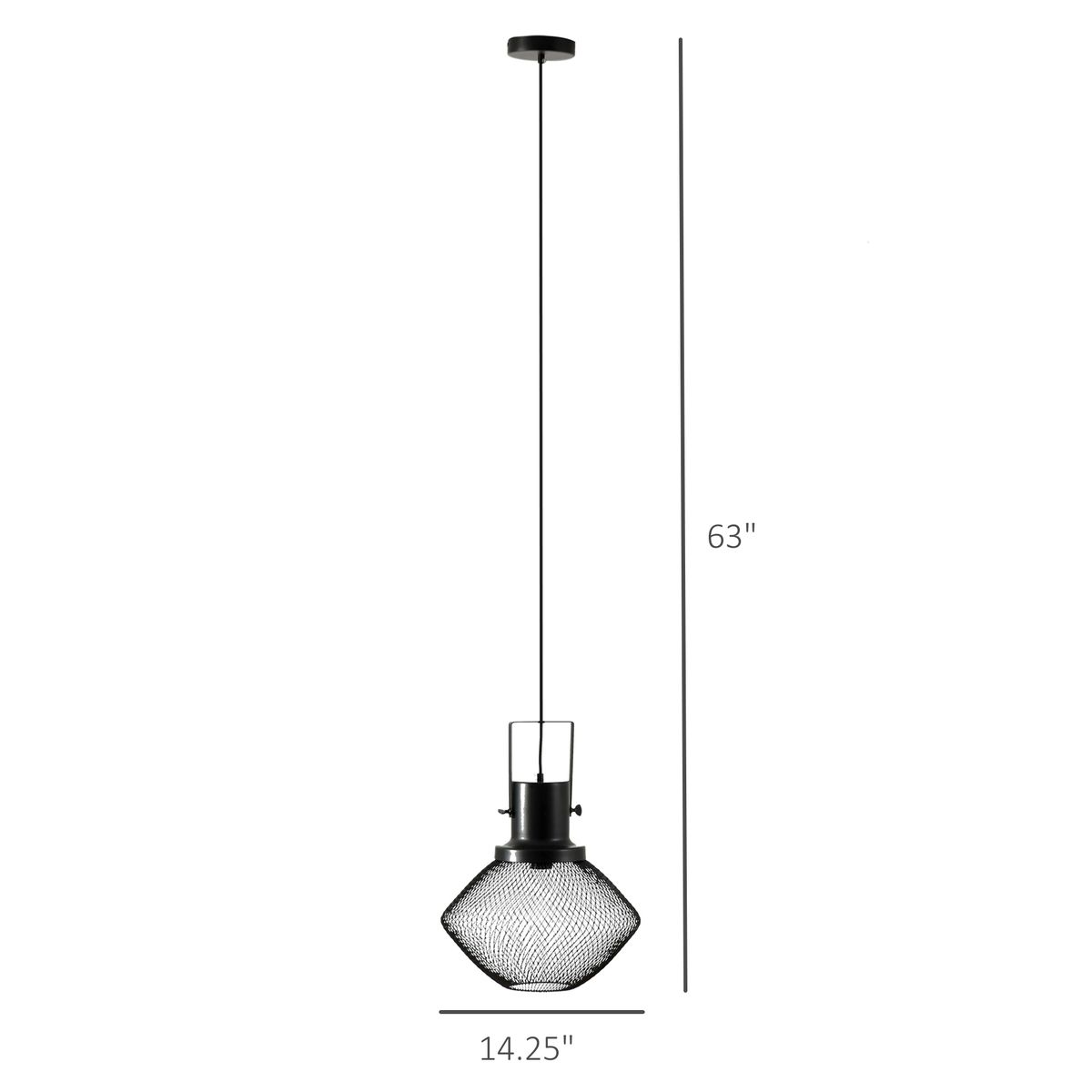 Industrial Pendant Light Fixtures With Adjustable Hanging Chain, Black_maomaolike.com