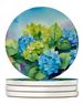 Hydrangeas In Watercolor Large Sandstone Coasters Pack Of 4 Absorbent Round Coasters Decor Gifts For Men Or Women, 4 In, Multicolor_maomaolike.com