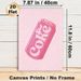 Diet Coke Can Painting Poster, Pastel Pink Retro Cartoon Style Poster, Eye-catching Beverage-themed Wall Decor Ideal For Bedroom, Living Room, Kitchen_maomaolike.com