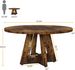 Dining Table, Round Wooden Kitchen Dinner Table For 4 People_maomaolike.com