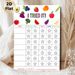 Food Try Reward Chart Painting Poster, Vibrant Fruit & Vegetable Themed Poster, Practical Tool To Track Food Exploration Progress For Home Kitchen_maomaolike.com